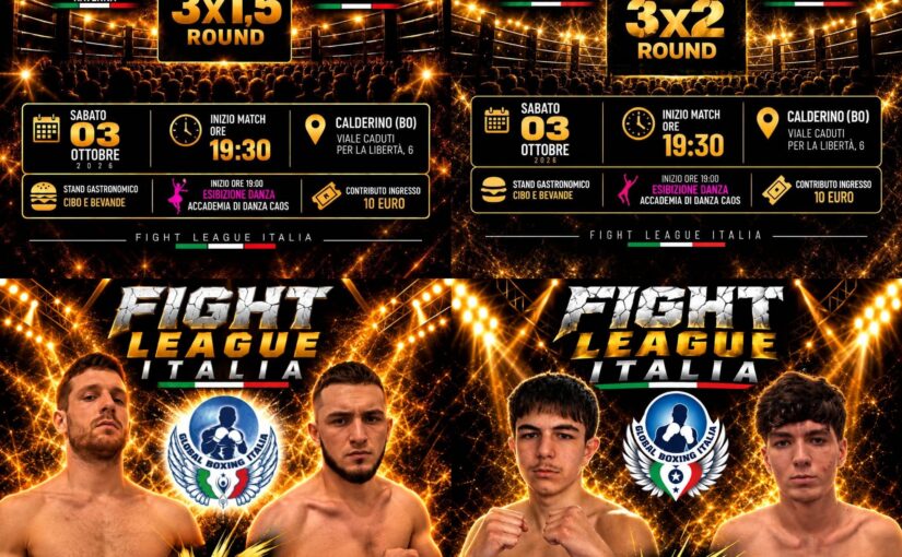 A BOLOGNA IL DEBUTTO DEI PUGILI DELLA BOXE SPOLETO